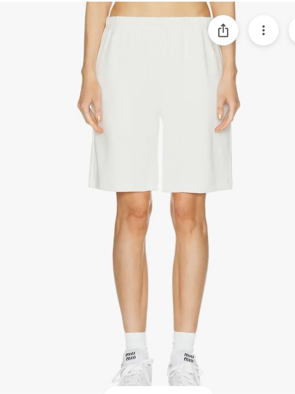 Eterne White Women's Bermuda Shorts